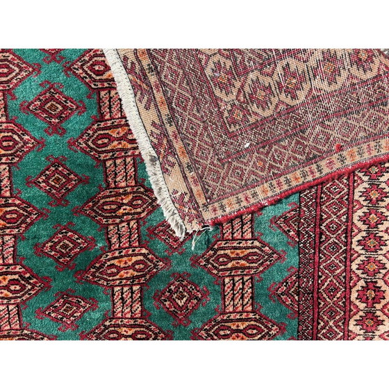 Image 1 of Alter handgeknüpfter Teppich aus persischer Wolle und Seide, 1970