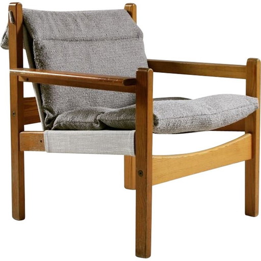 Futurum vintage safari armchair von Rolf Rastad und Adolf Relling für Sørlie Möbler, Norwegen 1960er Jahre
