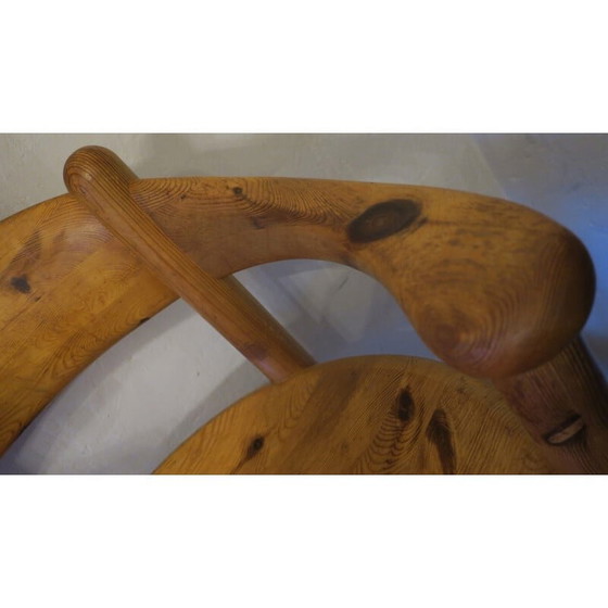 Image 1 of Vintage Elbow Esstischgarnitur aus patinierter Kiefer von Rainer Daumiller für Hirtshals Sawmill, 1960er Jahre