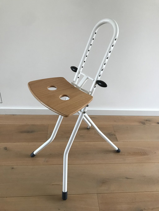 Vintage Brabantia Zusammenklappbar - Malerhocker - Bügelhocker - Barhocker