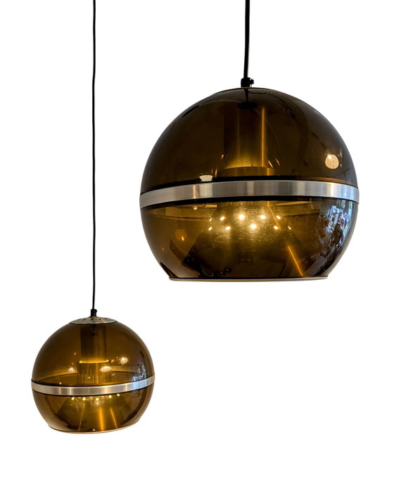Image 1 of Vintage Dijkstra Pendelleuchten, 2 Stück
