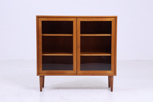 WK Glas Kommode 60er Jahre | Mid Century Vitrine Flur Vintage Schrank Aufbewahrung Teak Holz