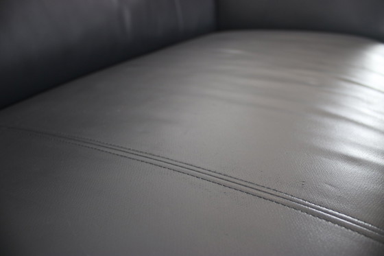 Image 1 of Rolf Benz 322 Club Sofa Dreisitzer Designer Couch Leder Schwarz