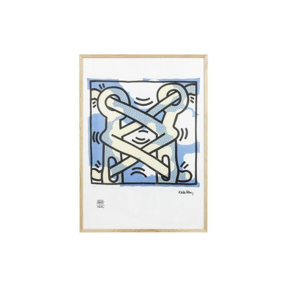 Image 1 of Alter Siebdruck von Keith Haring, USA 1990