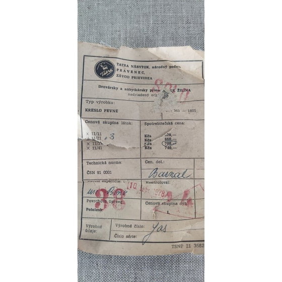 Image 1 of Mid Century Sessel von Tatra Nabytok, Tschechoslowakei 1970er Jahre