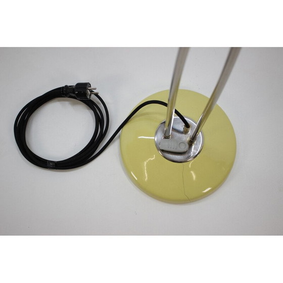 Image 1 of Vintage Stehlampe aus polychromem Stahl, glasierte Keramik, Tschechoslowakei