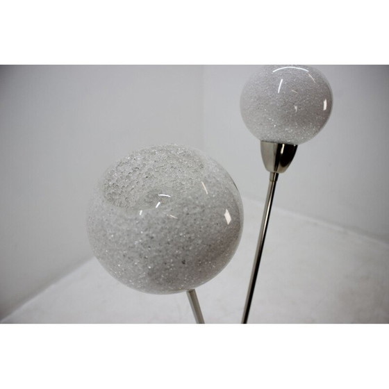 Image 1 of Vintage Stehlampe aus polychromem Stahl, glasierte Keramik, Tschechoslowakei