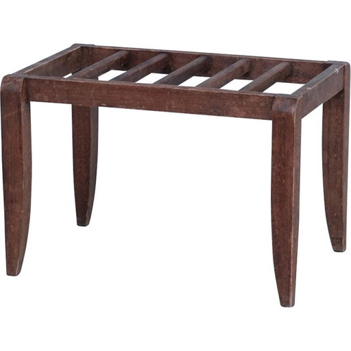 Vintage-Gepäckträger aus Holz, Frankreich 1950