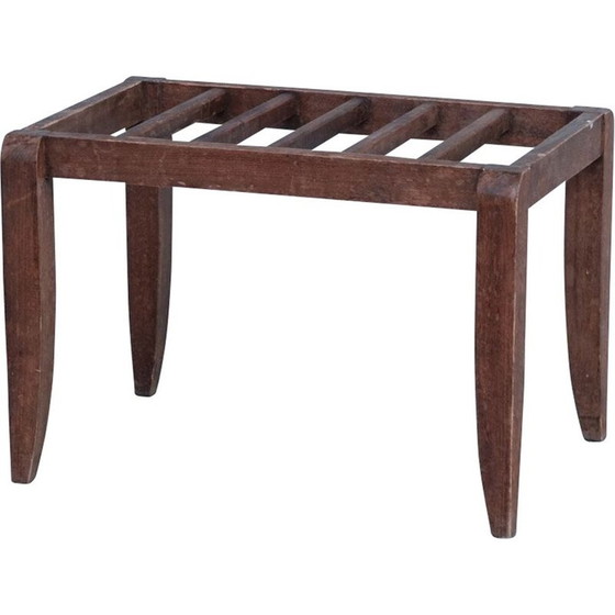 Image 1 of Vintage-Gepäckträger aus Holz, Frankreich 1950