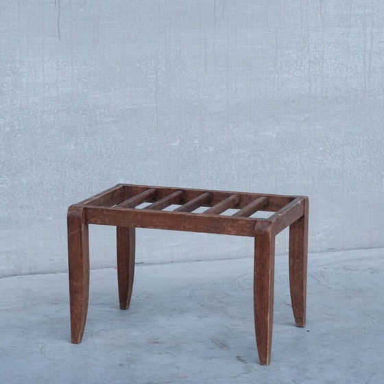 Image 1 of Vintage-Gepäckträger aus Holz, Frankreich 1950