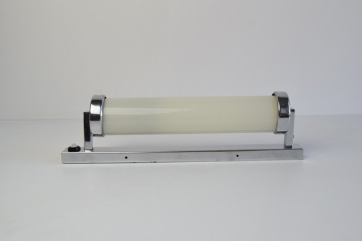 Bauhaus- oder funktionalistische Chrom-Wandleuchte, 1930er Jahre