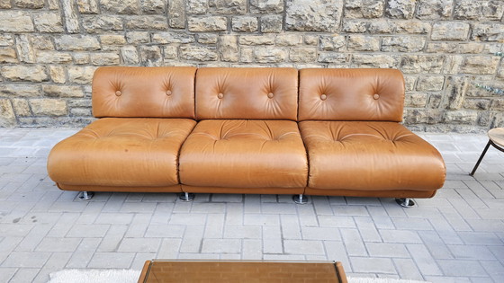 Image 1 of Vintage Loft Studio Space Age 60S 70S Sitzgruppe Ledercouch Ledersofa