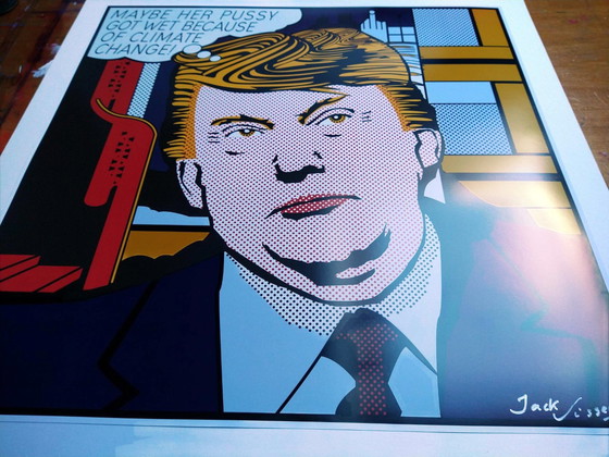 Image 1 of Jack Vissers, vielleicht wurde ihre Muschi wegen des Klimawandels nass! Offset-Lithographie