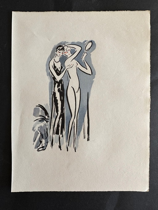 Kees van Dongen La Garconne 1925 Pochoir