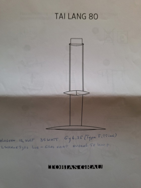 Image 1 of Tobias graue Hängelampe Tai lang