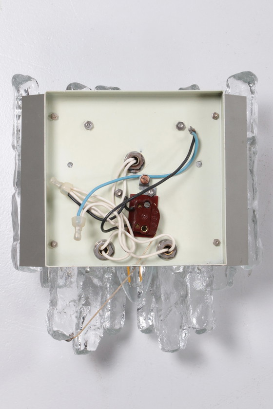 Image 1 of Kristalleisglas-Wandlampe Design von J. T. Kalmar 1960