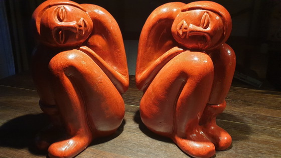 Image 1 of Buchstütze Keramikfrauen