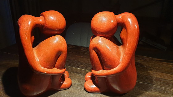 Image 1 of Buchstütze Keramikfrauen