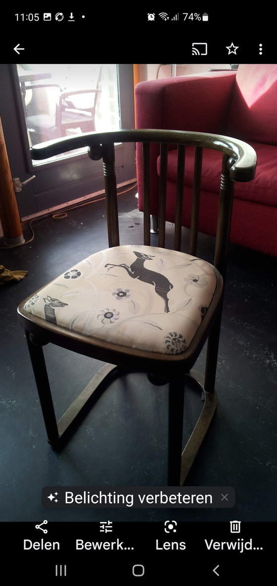Image 1 of 2 x Josef Hoffmann Fledermaus stoelen