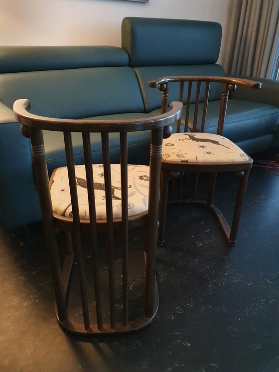 Image 1 of 2 x Josef Hoffmann Fledermaus stoelen