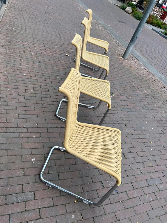 Image 1 of 4x Vintage Roofs Stoelen, Set