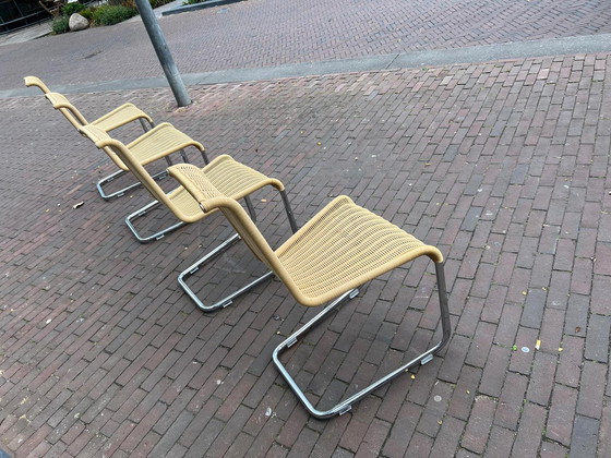 Image 1 of 4x Vintage Roofs Stoelen, Set