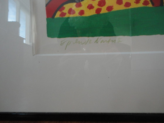 Image 1 of Corneille - L'Oiseau a la Langue Jaune/Vogel in Gelb/Buntes Huhn