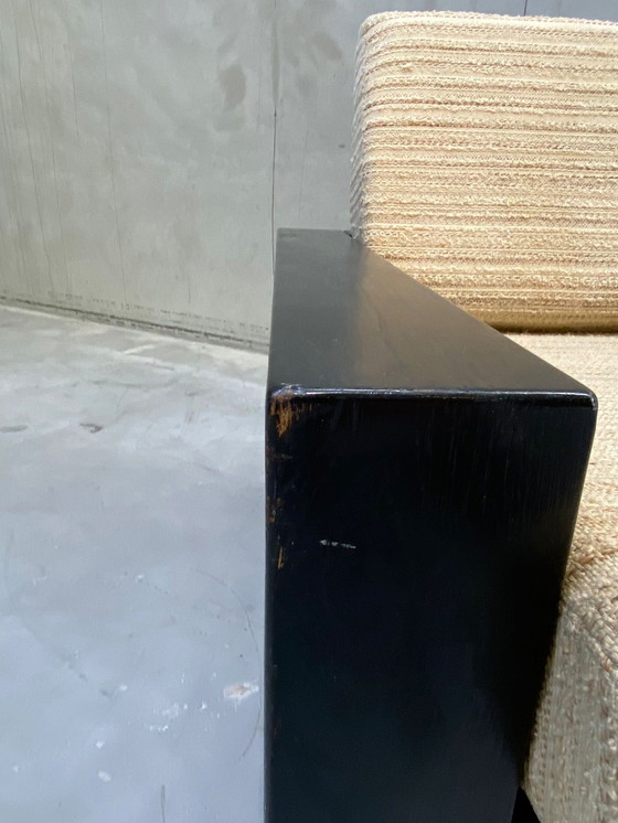 Image 1 of Schwarz lackierter Sessel im brutalistischen Stil