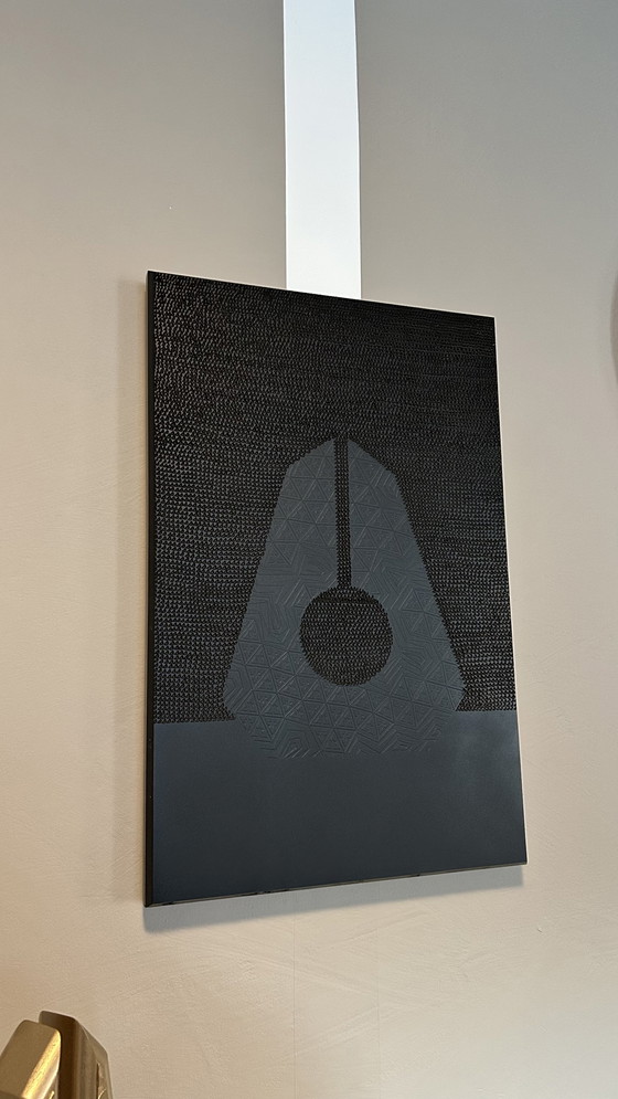 Image 1 of Rotan Hunt Skulptur auf geschnitzten Wandbild