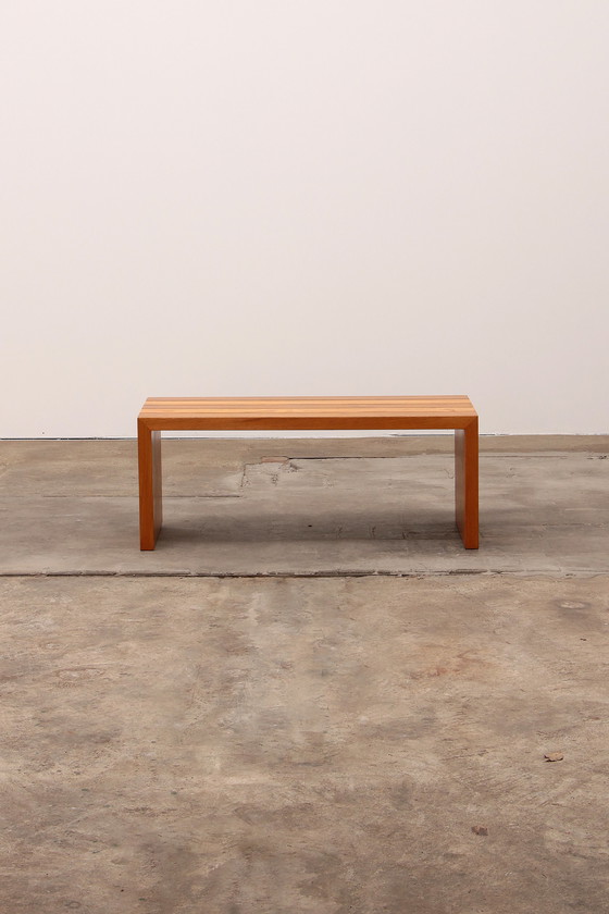 Image 1 of Modularer Buchenholz-Zweierraumteiler mit Bänken 1970 Italien