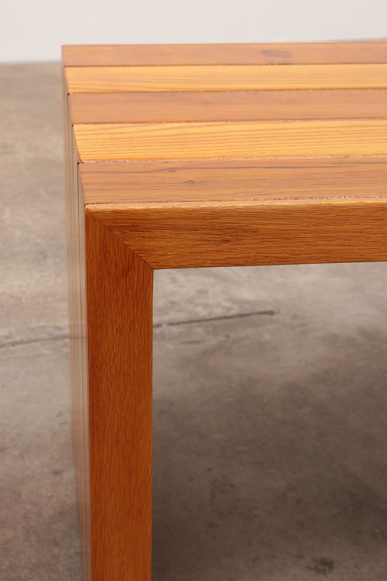 Image 1 of Modularer Buchenholz-Zweierraumteiler mit Bänken 1970 Italien