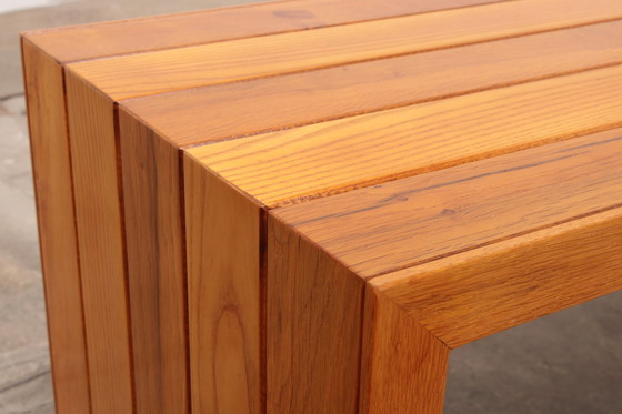 Image 1 of Modularer Buchenholz-Zweierraumteiler mit Bänken 1970 Italien