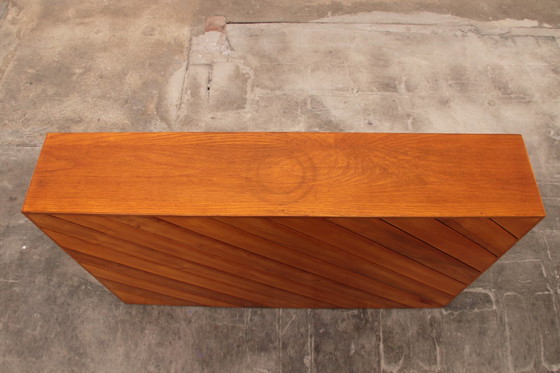 Image 1 of Modularer Buchenholz-Zweierraumteiler mit Bänken 1970 Italien