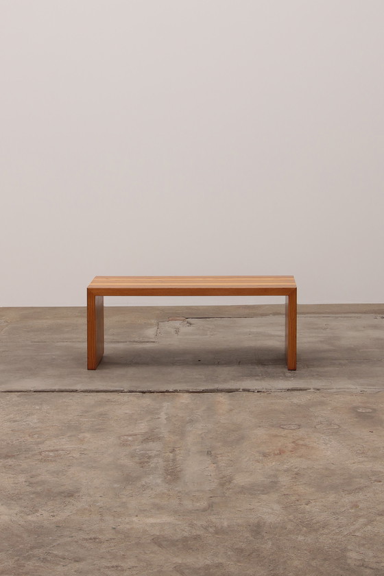 Image 1 of Modularer Buchenholz-Zweierraumteiler mit Bänken 1970 Italien