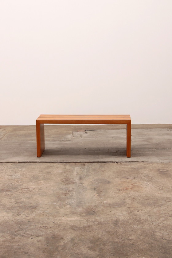 Image 1 of Modularer Buchenholz-Zweierraumteiler mit Bänken 1970 Italien