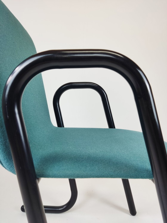 Image 1 of 4x Mid Century Memphis Milano Stuhl im italienischen Design