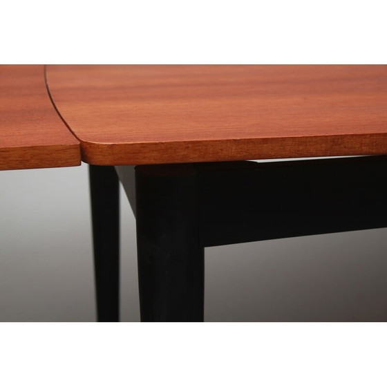 Image 1 of Vintage ausziehbarer Esstisch Teak, 1960er Jahre