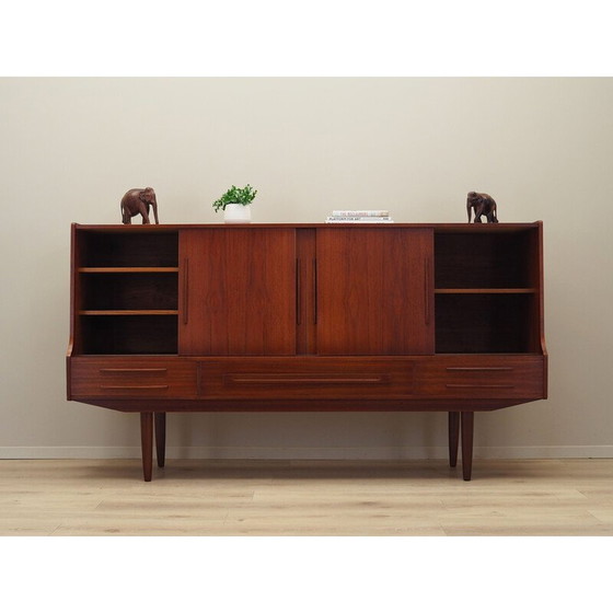 Image 1 of Vintage Teakholz Highboard, Dänemark 1960er Jahre