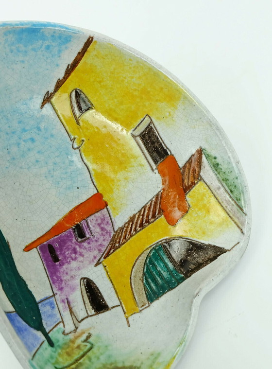 Image 1 of Set mit 2 Keramikschalen oder Wandtellern Herta Huber-Roethe Decor Garda