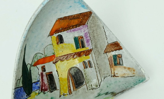 Image 1 of Set mit 2 Keramikschalen oder Wandtellern Herta Huber-Roethe Decor Garda