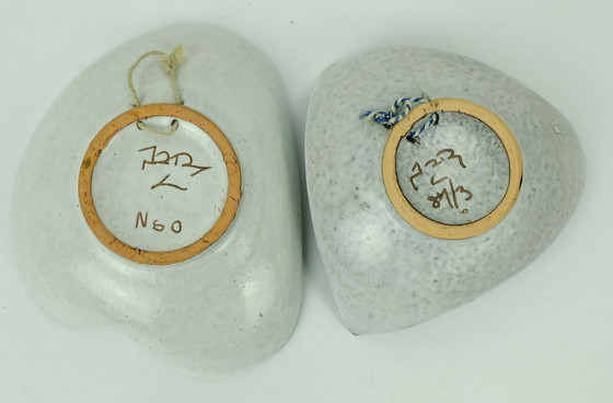 Image 1 of Set mit 2 Keramikschalen oder Wandtellern Herta Huber-Roethe Decor Garda