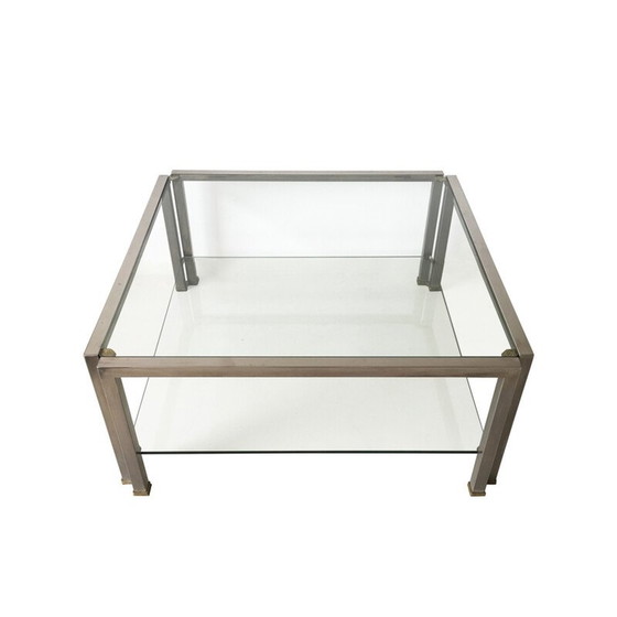 Image 1 of Vintage Couchtisch aus Glas von Peter Ghyczy, 1980