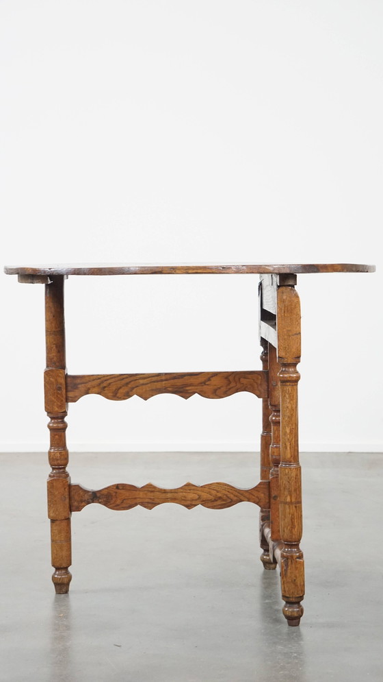 Image 1 of Runder, klappbarer französischer Wein-/Kampagnentisch