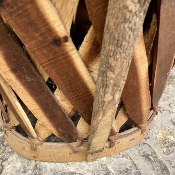 Image 1 of Vintage-Sessel aus Leder und Holz, Mexiko 1970er Jahre