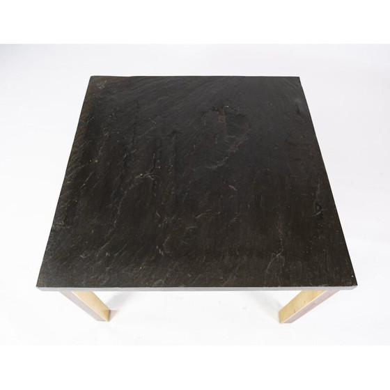 Image 1 of Vintage Couchtisch mit vergoldetem Metall und Palisanderholzgestell von Bendixen, 1970