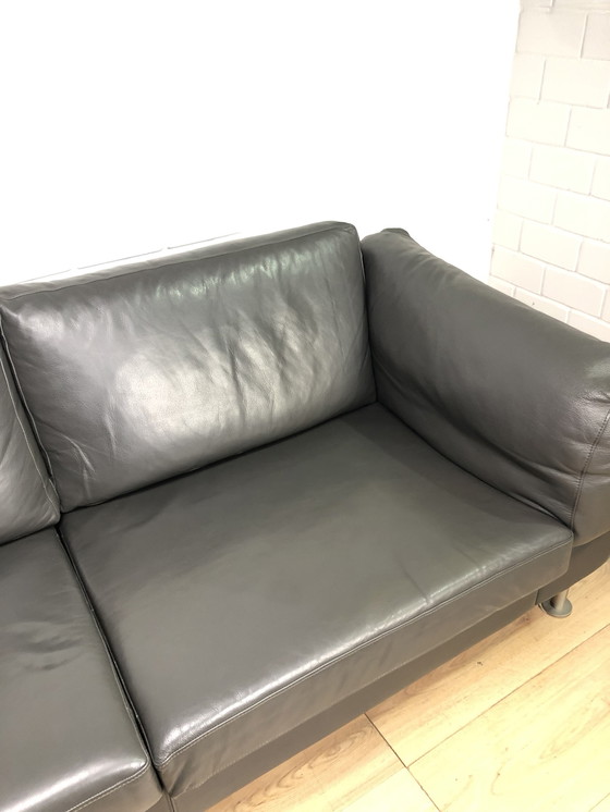 Image 1 of Boconcept Ledersofa Grau Ledercouch Lederecksofa Sofa Couch Ecksofa