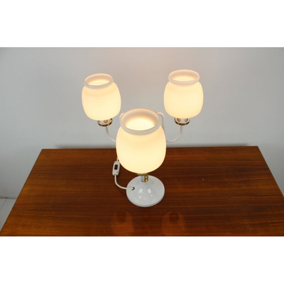 Image 1 of Paar Tischlampen aus Glas und Messing von Drukov Up, Tschechien 1970