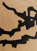 Eduardo Chillida: Lithographie auf braunem Packpapier