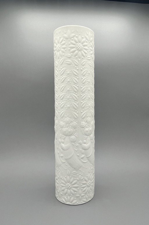 Rosenthal Studio-Linie Weiße Porzellanvase von Bjørn Wiinblad