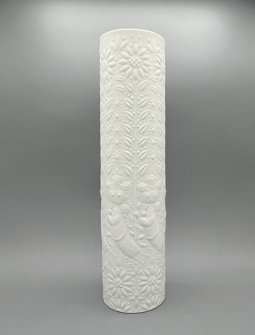 Rosenthal Studio-Linie Weiße Porzellanvase von Bjørn Wiinblad